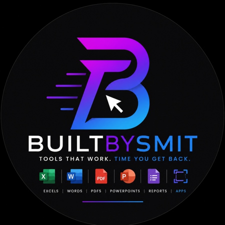 BuiltBySmit — Tools that work. Time you get back.